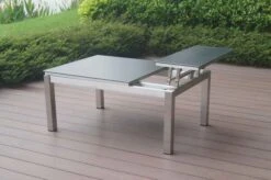 OUTFLEXX Multifunktionstisch, Grau Marmoriert, Glaskeramik / Edelstahl, 100/118x70/90x45/60cm, Platten Mehrfach Verstellbar 27 OUTFLEXX Multifunktionstisch, Grau Marmoriert, Glaskeramik / Edelstahl, 100/118x70/90x45/60cm, Platten Mehrfach Verstellbar -MBM Verkäufe 21657 10.JPG