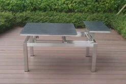 OUTFLEXX Multifunktionstisch, Grau Marmoriert, Glaskeramik / Edelstahl, 100/118x70/90x45/60cm, Platten Mehrfach Verstellbar 32 OUTFLEXX Multifunktionstisch, Grau Marmoriert, Glaskeramik / Edelstahl, 100/118x70/90x45/60cm, Platten Mehrfach Verstellbar -MBM Verkäufe 21657 15.JPG