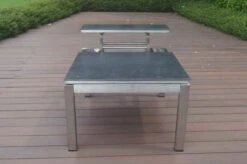 OUTFLEXX Multifunktionstisch, Grau Marmoriert, Glaskeramik / Edelstahl, 100/118x70/90x45/60cm, Platten Mehrfach Verstellbar 34 OUTFLEXX Multifunktionstisch, Grau Marmoriert, Glaskeramik / Edelstahl, 100/118x70/90x45/60cm, Platten Mehrfach Verstellbar -MBM Verkäufe 21657 17.JPG