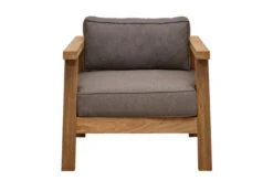 OUTFLEXX Hamim Sessel, Natur/grau, Teak/Olefin, 90 X 80 X 60 Cm, Recycled Teak -MBM Verkäufe 21685 10.jpg