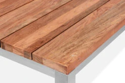 OUTFLEXX Classic Esstisch, Silber/natur, Edelstahl/recycled FSC-Teak, 220 X 100 Cm -MBM Verkäufe 21706 04.jpg