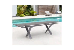 OUTFLEXX Ausziehtisch, Silber, Aluminium/HPL, 180/280x100cm, Schubladenauszug -MBM Verkäufe 21750 10.jpg