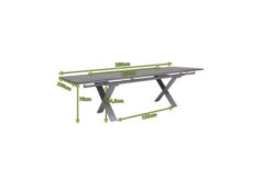 OUTFLEXX Ausziehtisch, Silber, Aluminium/HPL, 180/280x100cm, Schubladenauszug -MBM Verkäufe 21750 5.jpg