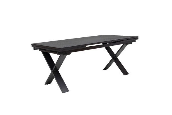 OUTFLEXX Ausziehtisch, Anthrazit, Alu/Spraystone, 180/280x100cm, Schubladenauszug 2 OUTFLEXX Ausziehtisch, Anthrazit, Alu/Spraystone, 180/280x100cm, Schubladenauszug – Bild 2