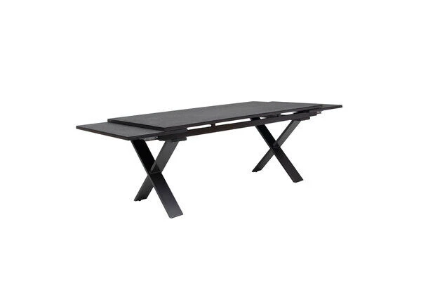 OUTFLEXX Ausziehtisch, Anthrazit, Alu/Spraystone, 180/280x100cm, Schubladenauszug 6 OUTFLEXX Ausziehtisch, Anthrazit, Alu/Spraystone, 180/280x100cm, Schubladenauszug – Bild 6