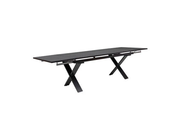 OUTFLEXX Ausziehtisch, Anthrazit, Alu/Spraystone, 180/280x100cm, Schubladenauszug 8 OUTFLEXX Ausziehtisch, Anthrazit, Alu/Spraystone, 180/280x100cm, Schubladenauszug – Bild 8