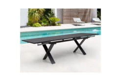 OUTFLEXX Ausziehtisch, Anthrazit, Alu/Spraystone, 180/280x100cm, Schubladenauszug 17 OUTFLEXX Ausziehtisch, Anthrazit, Alu/Spraystone, 180/280x100cm, Schubladenauszug -MBM Verkäufe 21751 9.jpg