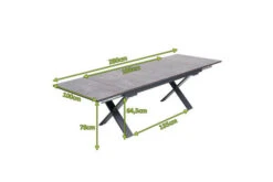 OUTFLEXX Ausziehtisch, Anthrazit Matt, Aluminium/HPL, 180/280x100cm, Schubladenauszug -MBM Verkäufe 21754 5.jpg