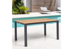 OUTFLEXX Ausziehtisch, Anthrazit Matt, Alu/FSC-Teak, 150/210x90cm, Synchronauszug Mit Butterfly-Funktion -MBM Verkäufe 21778 1.jpg