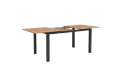 OUTFLEXX Ausziehtisch, Anthrazit Matt, Alu/FSC-Teak, 150/210x90cm, Synchronauszug Mit Butterfly-Funktion -MBM Verkäufe 21778 4.jpg