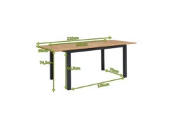 OUTFLEXX Ausziehtisch, Anthrazit Matt, Alu/FSC-Teak, 150/210x90cm, Synchronauszug Mit Butterfly-Funktion -MBM Verkäufe 21778 5.jpg