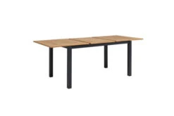 OUTFLEXX Ausziehtisch, Anthrazit Matt, Alu/FSC-Teak, 150/210x90cm, Synchronauszug Mit Butterfly-Funktion -MBM Verkäufe 21778 6.jpg