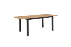 OUTFLEXX Ausziehtisch, Anthrazit Matt, Alu/FSC-Teak, 150/210x90cm, Synchronauszug Mit Butterfly-Funktion -MBM Verkäufe 21778 7.jpg