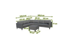 OUTFLEXX Ecklounge, Anthrazit Matt/dunkelgrau, Alu/Spuncrylic, 5-tlg., Tisch 68x68cm, 6-7 Pers -MBM Verkäufe 21800 5.jpg