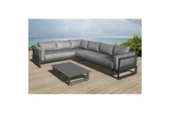 OUTFLEXX Ecklounge, Anthrazit Matt/dunkelgrau, Alu/Spuncrylic, 3-tlg., Tisch 110x62cm, 5-6 Pers -MBM Verkäufe 21805 1.jpg