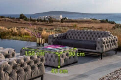 OUTFLEXX Hero Hocker, Suede Grey, Alu/Sunbrella, 150 X 90 X 45 Cm -MBM Verkäufe 21871 5.jpg