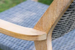 OUTFLEXX Armlehnensessel, Natur/grau, Akazie/Geflecht, 60 X 56 X 83,5 Cm, Stapelbar -MBM Verkäufe 21918 6.jpg