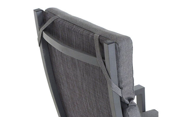 SIENA GARDEN Savona Sessel, Matt Graphit , Alu/FSC-Teak/Texfabric, 74x60x110 Cm, Verstellbare Rückenlehne, Inkl. Polster 8 SIENA GARDEN Savona Sessel, Matt Graphit , Alu/FSC-Teak/Texfabric, 74x60x110 Cm, Verstellbare Rückenlehne, Inkl. Polster – Bild 8