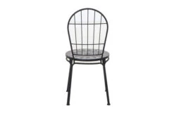 SIENA GARDEN Como Stapelstuhl, Matt Schwarz, Stahl/Keramik, 49x43x93,5 Cm, Mit Mosaikoptik -MBM Verkäufe 22023 4.jpg