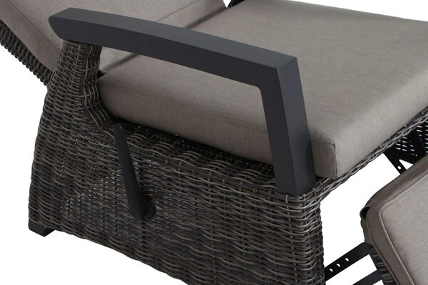 SIENA GARDEN Corido/Bellani Pinie Loungeset, Charcoal/anthrazit/pinie-grau, Alu/Keramik/Gardino®-Geflecht, Lifttisch 160x90 Cm, 6 Relaxsessel 8 SIENA GARDEN Corido/Bellani Pinie Loungeset, Charcoal/anthrazit/pinie-grau, Alu/Keramik/Gardino®-Geflecht, Lifttisch 160x90 Cm, 6 Relaxsessel – Bild 8