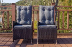 OUTFLEXX 2er Set Dining Sessel, Schwarz, Polyrattan, Je 55 X 65 X 112 Cm, Rücken Stufenlos Verstellbar -MBM Verkäufe 22284 2.jpg