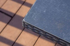 OUTFLEXX Esstisch, Schwarz, Polyrattan, 200x95cm, Tischplatte Spraystone, 6mm, Aufliegend -MBM Verkäufe 22286 3.jpg