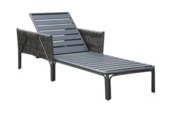 OUTFLEXX Mermaid Liege, Anthrazit, Aluminium/XL Geflecht, 203x75x56 Cm, Inkl. Polster -MBM Verkäufe 22302 3.jpg