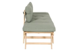 OUTFLEXX Lounge/Liege, FSC Akazie, Teakoptik, 192x70x60cm, Inkl. Polster, Grün -MBM Verkäufe 22356 12.jpg