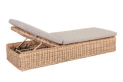 OUTFLEXX Sunlounger, Natur Meliert/sand, Polyrattan, 216x76x47 Cm, Rückenlehne Verstellbar -MBM Verkäufe 22361 6.jpg