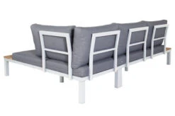 OUTFLEXX Ecklounge, Weiß/anthrazit, Aluminium/Polyester, FSC-Akazie, 4 Personen, Inkl. Polster -MBM Verkäufe 22365 weiss 04.jpg