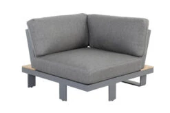 OUTFLEXX Ecklounge, Grau, Alu/Akazie Im Teak Look, 5 Personen, Inkl. Polster In Grau, Tisch 130x95 Cm -MBM Verkäufe 22366 10.jpg