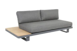 OUTFLEXX Ecklounge, Grau, Alu/Akazie Im Teak Look, 5 Personen, Inkl. Polster In Grau, Tisch 130x95 Cm -MBM Verkäufe 22366 12.jpg