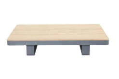 OUTFLEXX Ecklounge, Grau, Alu/Akazie Im Teak Look, 5 Personen, Inkl. Polster In Grau, Tisch 130x95 Cm -MBM Verkäufe 22366 15.jpg