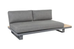 OUTFLEXX Ecklounge, Grau, Alu/Akazie Im Teak Look, 5 Personen, Inkl. Polster In Grau, Tisch 130x95 Cm -MBM Verkäufe 22366 16.jpg