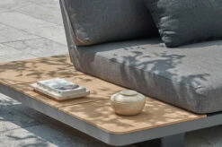 OUTFLEXX Ecklounge, Grau, Alu/Akazie Im Teak Look, 5 Personen, Inkl. Polster In Grau, Tisch 130x95 Cm -MBM Verkäufe 22366 3.jpg