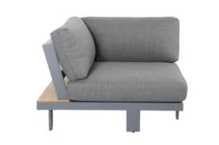 OUTFLEXX Ecklounge, Grau, Alu/Akazie Im Teak Look, 5 Personen, Inkl. Polster In Grau, Tisch 130x95 Cm -MBM Verkäufe 22366 9.jpg