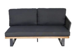 OUTFLEXX Ecklounge, Anthrazit, Geflecht/Akazie, 5 Personen, Inkl. Polster In Anthrazit Und Kaffeetisch 75x75 Cm -MBM Verkäufe 22373 7.jpg