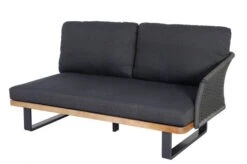 OUTFLEXX Ecklounge, Anthrazit, Geflecht/Akazie, 5 Personen, Inkl. Polster In Anthrazit Und Kaffeetisch 75x75 Cm -MBM Verkäufe 22373 8.jpg