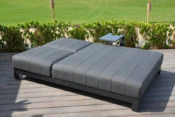 OUTFLEXX Doppelliegen, Anthrazit/sooty, Alu/Sunbrella, 203x143x40/100, Höhenverstellbare Rückenlehne -MBM Verkäufe 22411 4.jpg