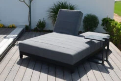 OUTFLEXX Doppelliegen, Anthrazit/flanelle, Alu/Sunbrella, 203x143x40/100, Höhenverstellbare Rückenlehne -MBM Verkäufe 22412 3.jpg