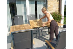 HARTMAN Silencio Ausziehtisch, Xerix/natur, Alu/Teak, 160/220x90cm, Butterfly-Auszug, FSC Teak -MBM Verkäufe 22443 8.jpg