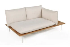 OUTFLEXX Vail Loungemöbel, Weiß/natur/actionlinen, Alu/FSC-Teakholz/Sunbrella, Für Bis Zu 7 Personen, Seitenablagen Aus Teak -MBM Verkäufe 22547 7.jpg
