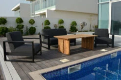 OUTFLEXX Loungemöbel, Sooty, Alu/Sunbrella/recyceltes Teakholz, 4 Personen, Loungetisch 160x90 Cm -MBM Verkäufe 22837 3.jpg