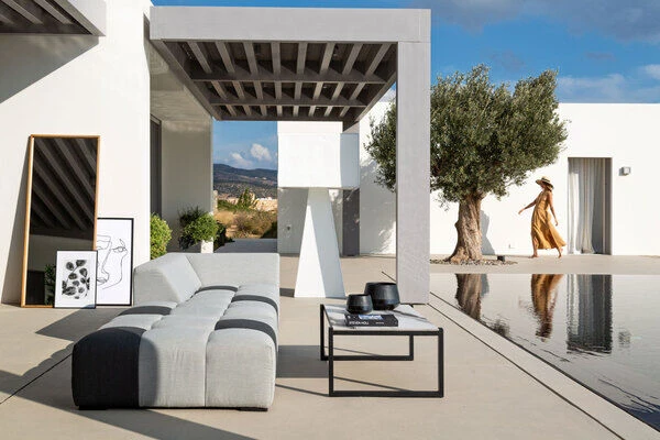 OUTFLEXX Sam Corner Loungeset,sooty/lead Chine, Alu/Sunbrella, 5-6 Personen, Exkl. Tische 7 OUTFLEXX Sam Corner Loungeset,sooty/lead Chine, Alu/Sunbrella, 5-6 Personen, Exkl. Tische – Bild 7