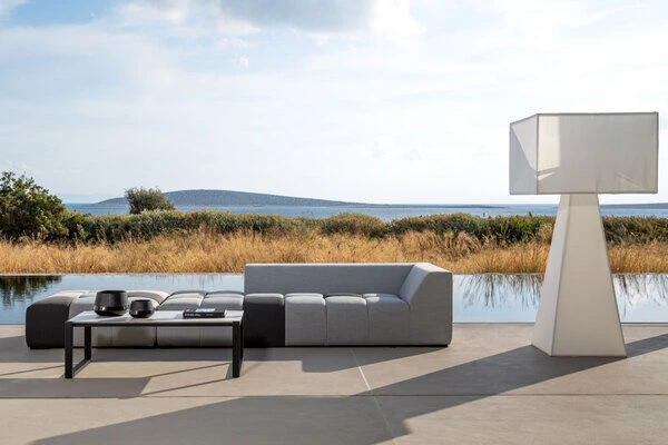 OUTFLEXX Sam Corner Loungeset,sooty/lead Chine, Alu/Sunbrella, 5-6 Personen, Exkl. Tische 8 OUTFLEXX Sam Corner Loungeset,sooty/lead Chine, Alu/Sunbrella, 5-6 Personen, Exkl. Tische – Bild 8