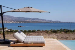 OUTFLEXX Icon Loungeliege, Lead Chine, Alu/Teak/Sunbrella, 213 X 89 X 41 Cm, Inkl. Verstellbarer Rückenlehne -MBM Verkäufe 23437 3.jpg