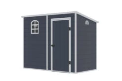 OUTTECH Gerätehaus, Anthrazit, Polypropylen, 247 X 143 X 194 Cm, Inkl. Fenster Und Lüftungsgitter -MBM Verkäufe 24402 3.jpg