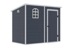 OUTTECH Gerätehaus, Anthrazit, Polypropylen, 247 X 143 X 194 Cm, Inkl. Fenster Und Lüftungsgitter -MBM Verkäufe 24402 4.jpg