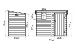 OUTTECH Gerätehaus, Anthrazit, Polypropylen, 247 X 143 X 194 Cm, Inkl. Fenster Und Lüftungsgitter -MBM Verkäufe 24402 5.jpg