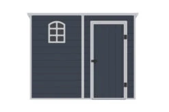 OUTTECH Gerätehaus, Anthrazit, Polypropylen, 247 X 143 X 194 Cm, Inkl. Fenster Und Lüftungsgitter -MBM Verkäufe 24402 6.jpg